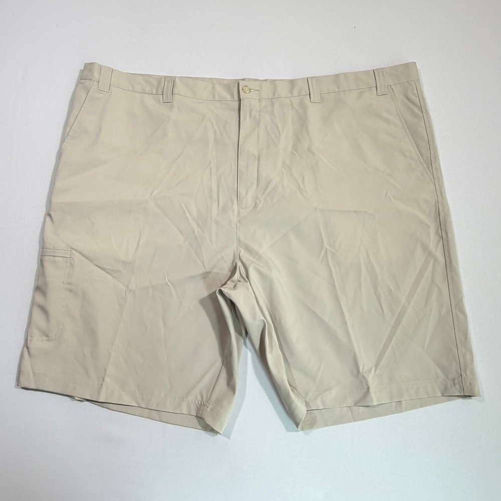 NWT PGA Tour Mens 52 Beige Pro Series Ultimate Stretch Golf Shorts Preppy Casual